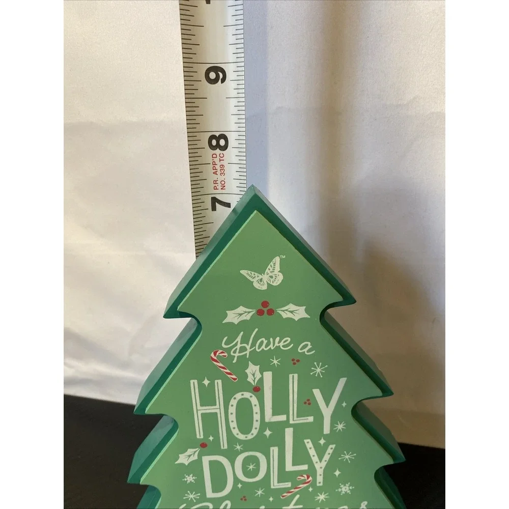 Dolly‎ Parton Tree Shaped Christmas Wood Block